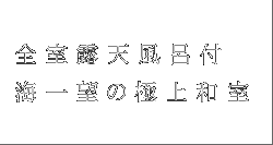 全室露天風呂付 海一望の極上和室