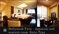 Hollywood Twin Japanese and western 2 room Type.